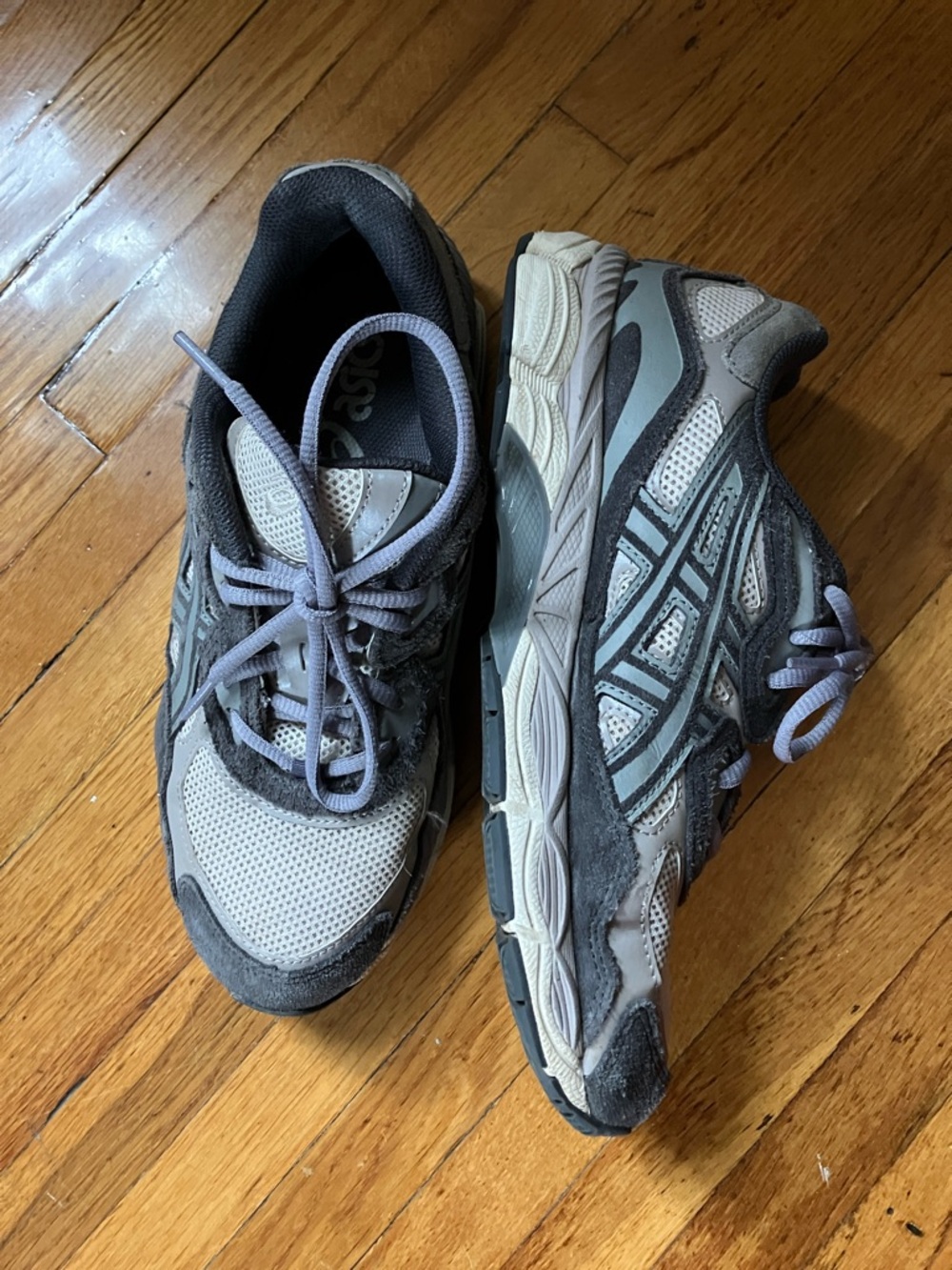 Asics Gel-NYC Oatmeal Obsidian Grey Sneakers - Picture 4 of 8